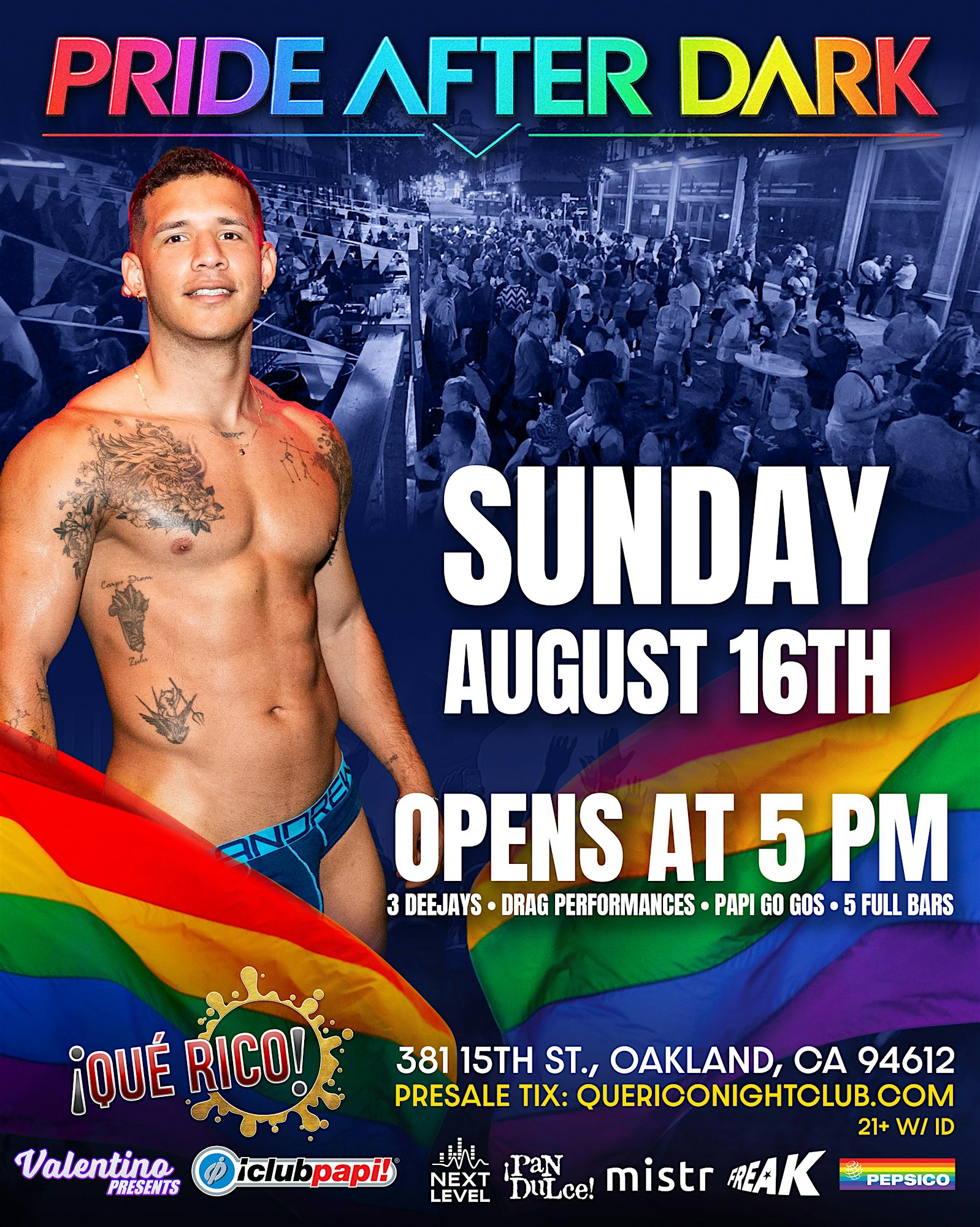 Oakland Pride After Party – 3rd Annual Pride After Dark Street Party